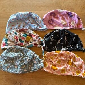 Bundle of 6 Scrub Caps